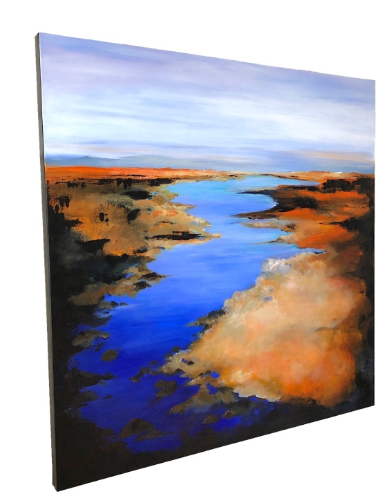 ACRYLIC PAINTING ON CANVAS OF ABIQUIU LAKE